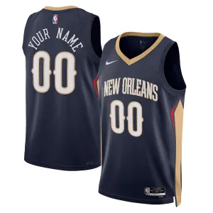 New Orleans Pelicans, maßgefertigtes Jersey 2022/23, Icon-Edition, Marineblau
