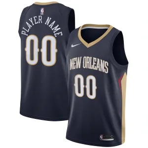 New Orleans Pelicans, Maillot personnalisé, Édition Icône, Bleu Marin