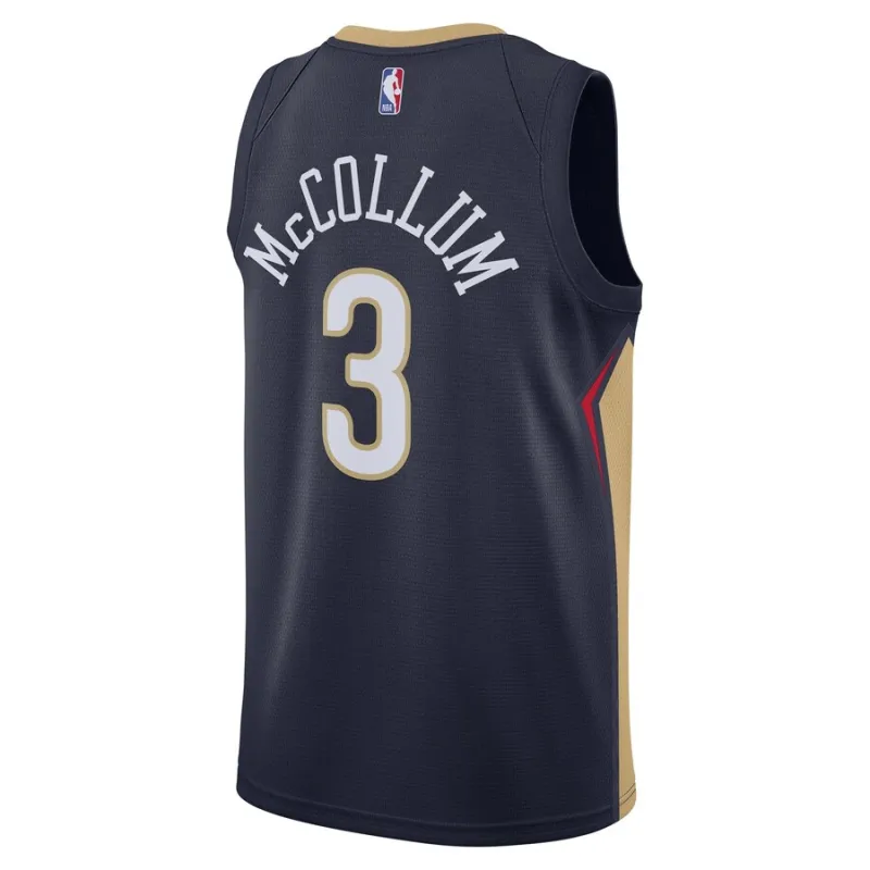 CJ McCollum, New Orleans Pelicans, Édition Icône, Bleu Marin