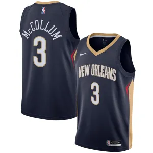 CJ McCollum, New Orleans Pelicans, Édition Icône, Bleu Marin