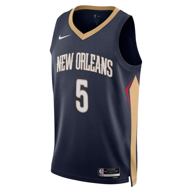 Dejounte Murray, New Orleans Pelicans, 2024, Blu marinaio