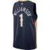 Zion Williamson, New Orleans Pelicans, Édition Icône, Bleu Marine