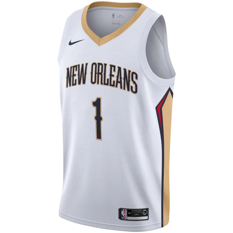 Zion Williamson, New Orleans Pelicans, Edición Asociación 2019/2020, Blanco