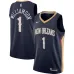 Zion Williamson, New Orleans Pelicans, Édition Icon, Bleu marine