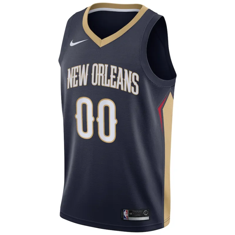 Zion Williamson, New Orleans Pelicans, Maillot personnalisé, Édition Icon, Bleu marine