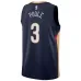 Maillot Swingman des New Orleans Pelicans Jordan Poole - Version Icone - Bleu Marine