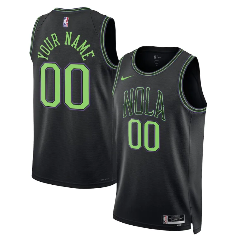 New Orleans Pelicans 2025/26 Swingman City-Edition Unisex-Trikot - Schwarz