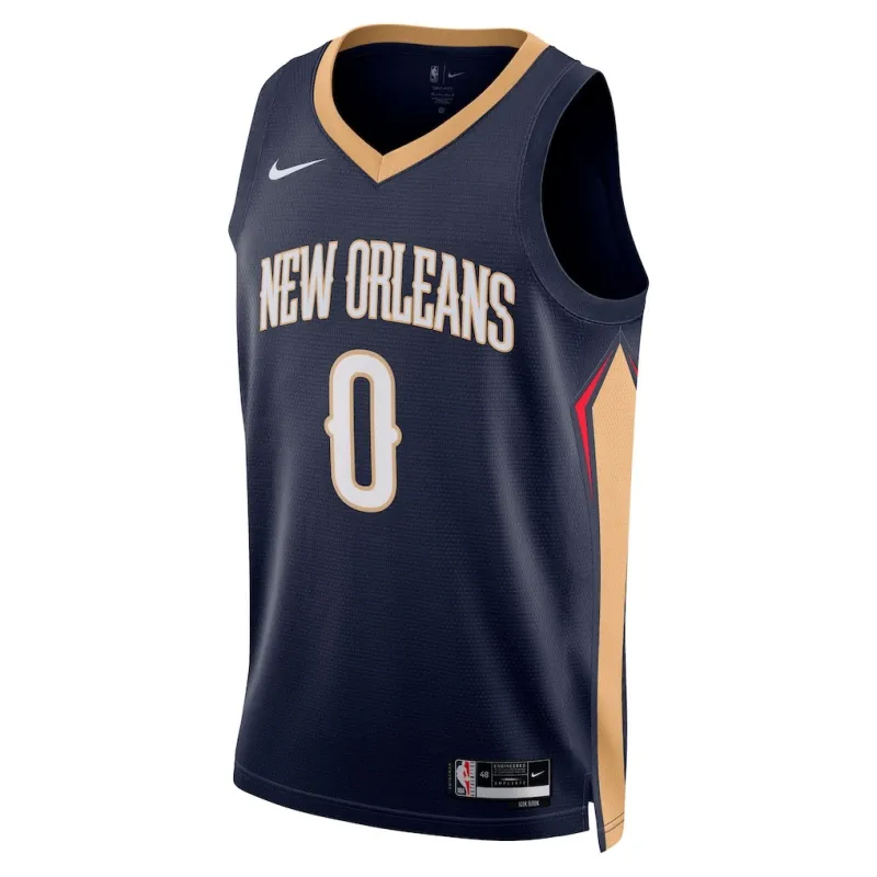 New Orleans Pelicans Jeremiah Felton Swingman Jersey - Icon Edition - Navy Blue