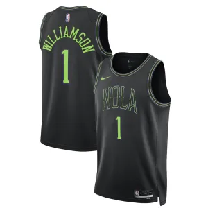 NOP Williamson 2025/26 Swingman City Edition Schwarzes Trikot