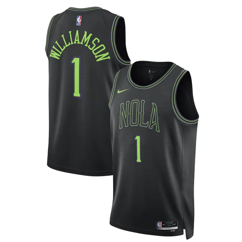 NOP Williamson 2025/26 Swingman City Edition Schwarzes Trikot