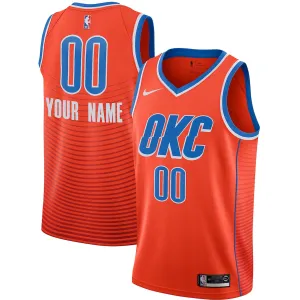 Camiseta personalizada de la Oklahoma City Thunder, edición statement, Naranja