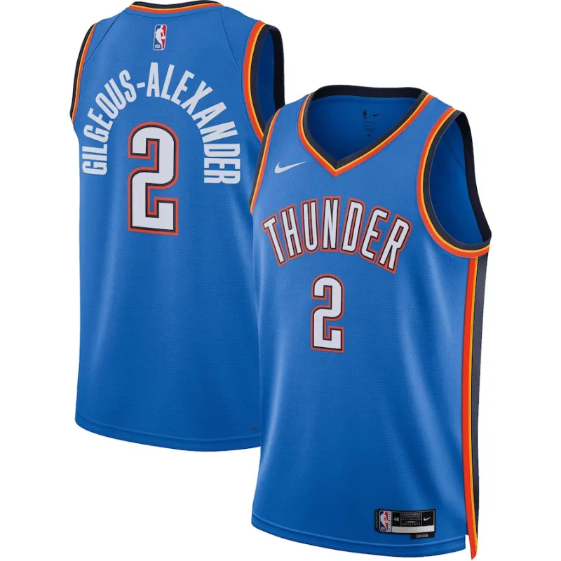 Shai Gilgeous-Alexander Oklahoma City Thunder, Édition icône, Bleu