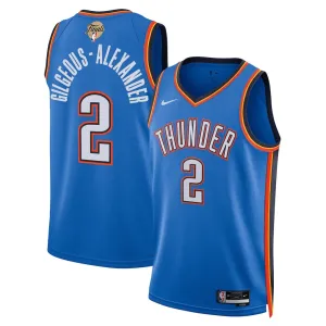 Maillot Swingman des Finales NBA 2025 d'Oklahoma City Thunder Shai Gilgeous-Alexander - Version Icone - Bleu