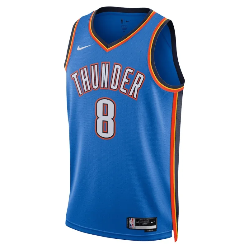 Maillot Swingman des Finales NBA 2025 d'Oklahoma City Thunder Jalen Williams - Version Icone - Bleu