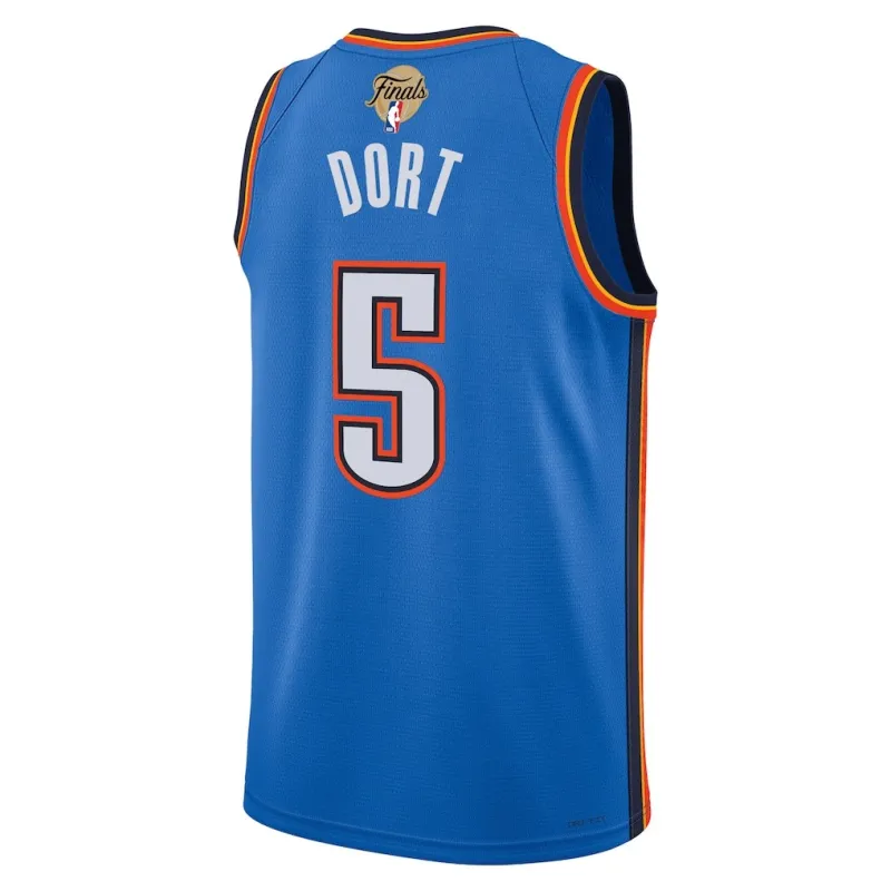Oklahoma City Thunder Luguentz Dort 2025 NBA-Final Swingman Trikot - Icon Edition - Blau