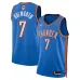 Maillot Swingman des Finales NBA 2025 d'Oklahoma City Thunder Chet Holmgren - Version Icone - Bleu