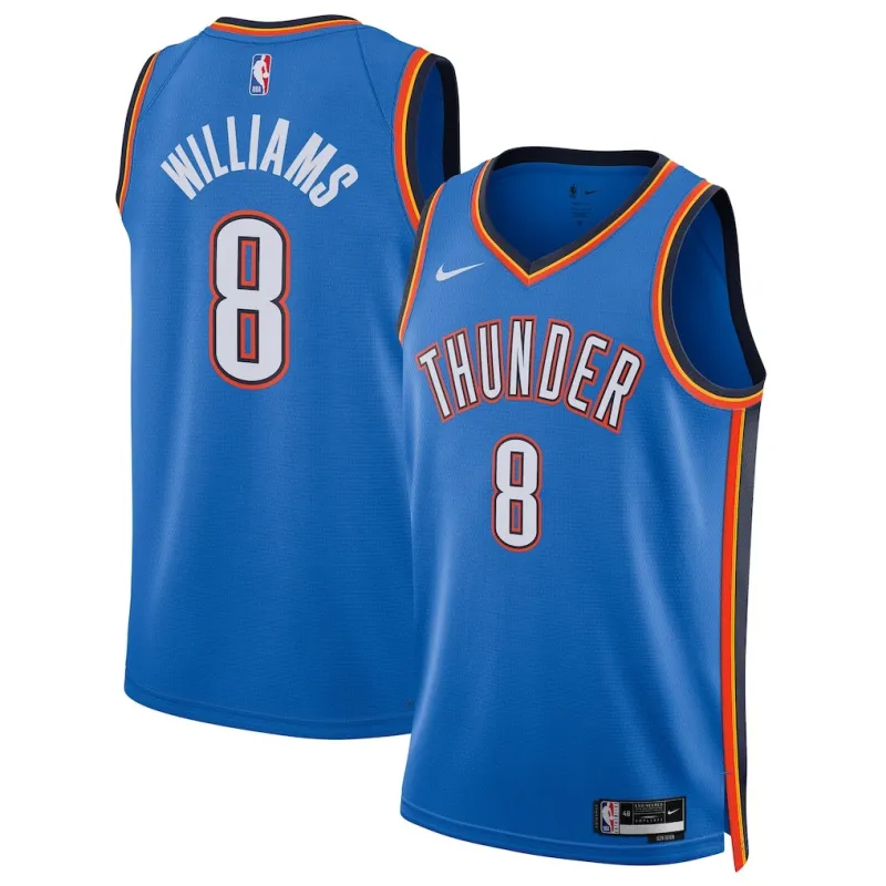 Camiseta Swingman de Oklahoma City Thunder Jalen Williams - Edición Icono - Azul