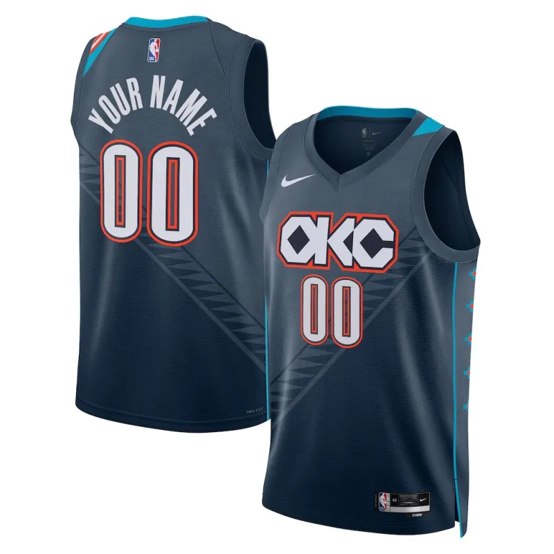 Oklahoma City Thunder 2025/26 Maillot Swingman Édition Ville Unisexe - Bleu
