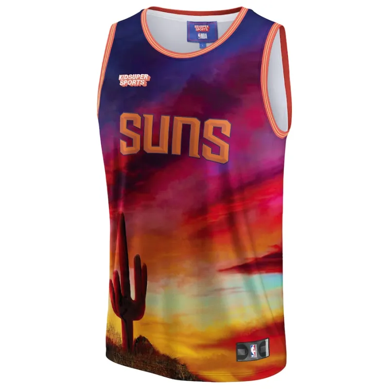 Maillot de Foyer Unisexe des Phoenix Suns de l'NBA et KidSuper Studios - Rouge