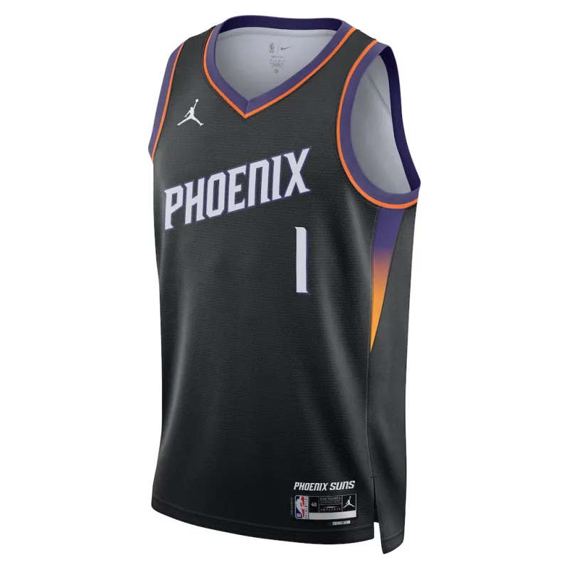 Maillot Swingman des Phoenix Suns Devin Booker - Version Personnalisée - Noir