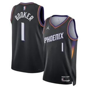 Maillot Swingman des Phoenix Suns Devin Booker - Version Personnalisée - Noir