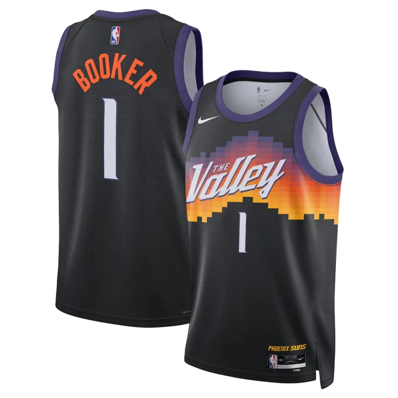 Phoenix Suns Devin Booker 2025/26 Maillot Swingman - Édition Ville - Noir