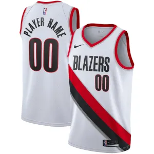 Portland Trail Blazers Maglia personalizzata 2020/21, edizione associativa, Bianca