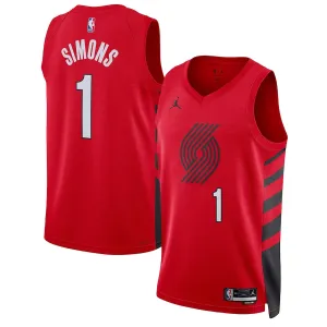 Anfernee Simons, Portland Trail Blazers, edición declaración, Rojo