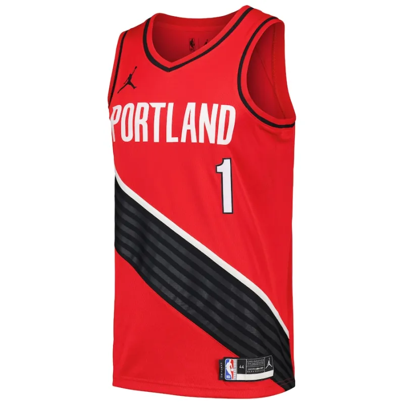 Anfernee Simons, Portland Trail Blazers, edición Declaración, Rojo