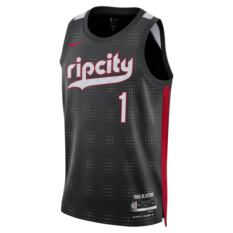 Anfernee Simons, Portland Trail Blazers, Édition Ville 2024/25, Noir