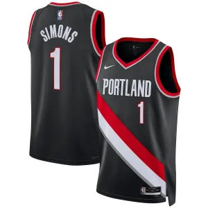 Anfernee Simons, Portland Trail Blazers, edición icónica, Negro