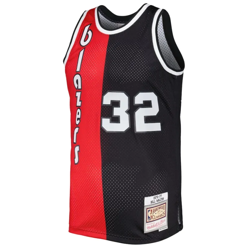 Bill Walton, Portland Trail Blazers, 1976/78 Classic, Red/Black
