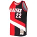 Clyde Drexler, Portland Trail Blazers, 1991/92, Rojo/Negro