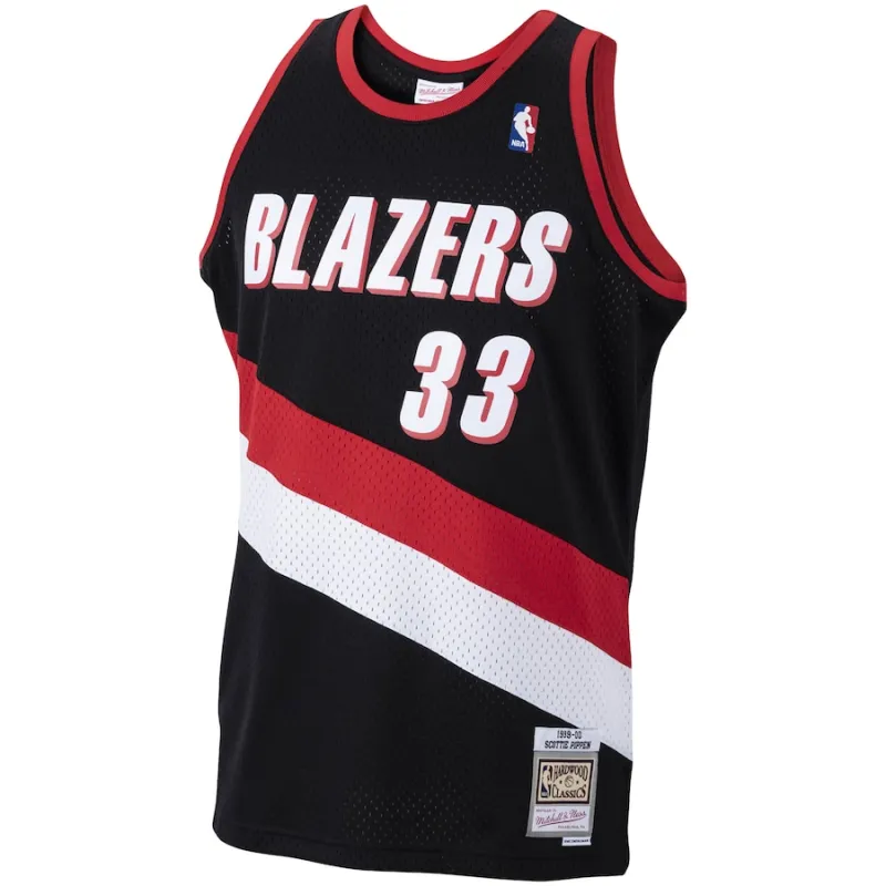 Scottie Pippen, Portland Trail Blazers, 1999/00 Madera Clásica, Negro