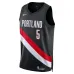 Camiseta Swingman de Portland Trail Blazers Jrue Holiday - Edición Icono - Negra