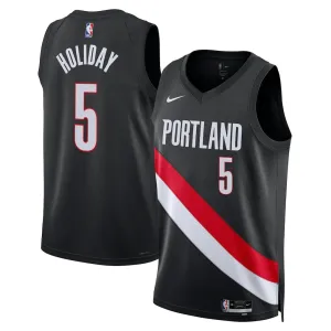 Maglia Swingman dei Portland Trail Blazers Jrue Holiday - Edizione Icona - Nera