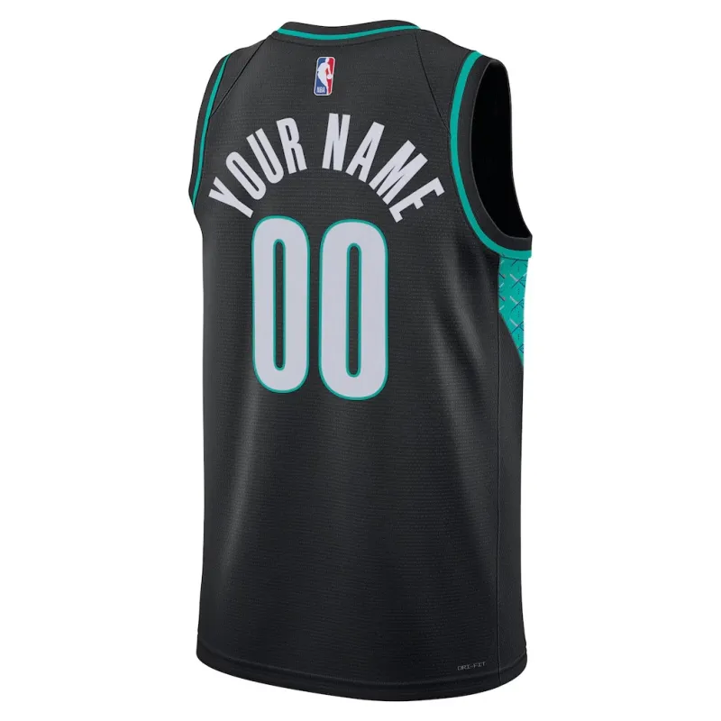 Portland Trail Blazers 2025/26 Maillot Swingman Unisexe - Édition Ville - Noir