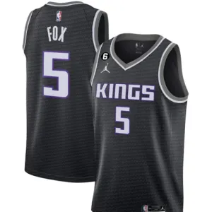 De'Aaron Fox, Sacramento Kings Statement Edition 2022/23 Schwarz