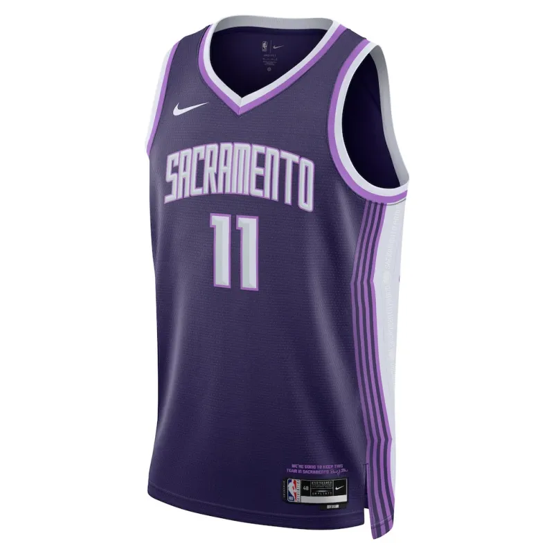 Sacramento Kings Domantas Sabonis 2025/26 Swingman Unisex Trikot - Stadtedition - Lila