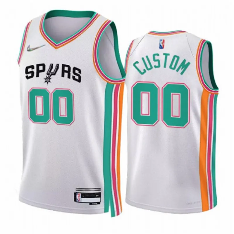 San Antonio Spurs. Édition de la ville 2021/22. Blanc