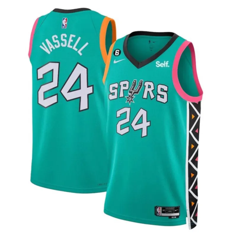 Devin Vassell's Trikot. San Antonio Spurs. City Edition 2022/23. Grün