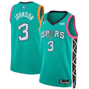 Keldon Johnson, San Antonio Spurs, edizione città 2022/23, verde