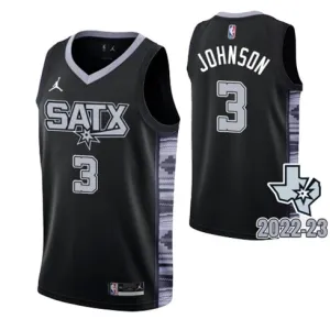 Maglia di Keldon. San Antonio Spurs. Edizione della città 2022/23. Verde