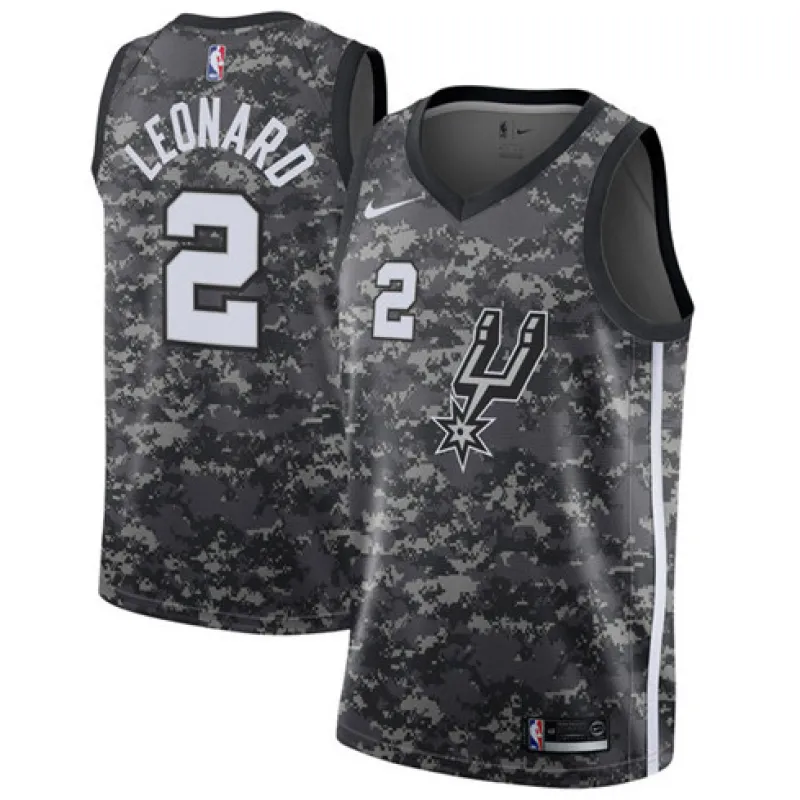 Kawhi Leonard. San Antonio Spurs. City Edition. Grau