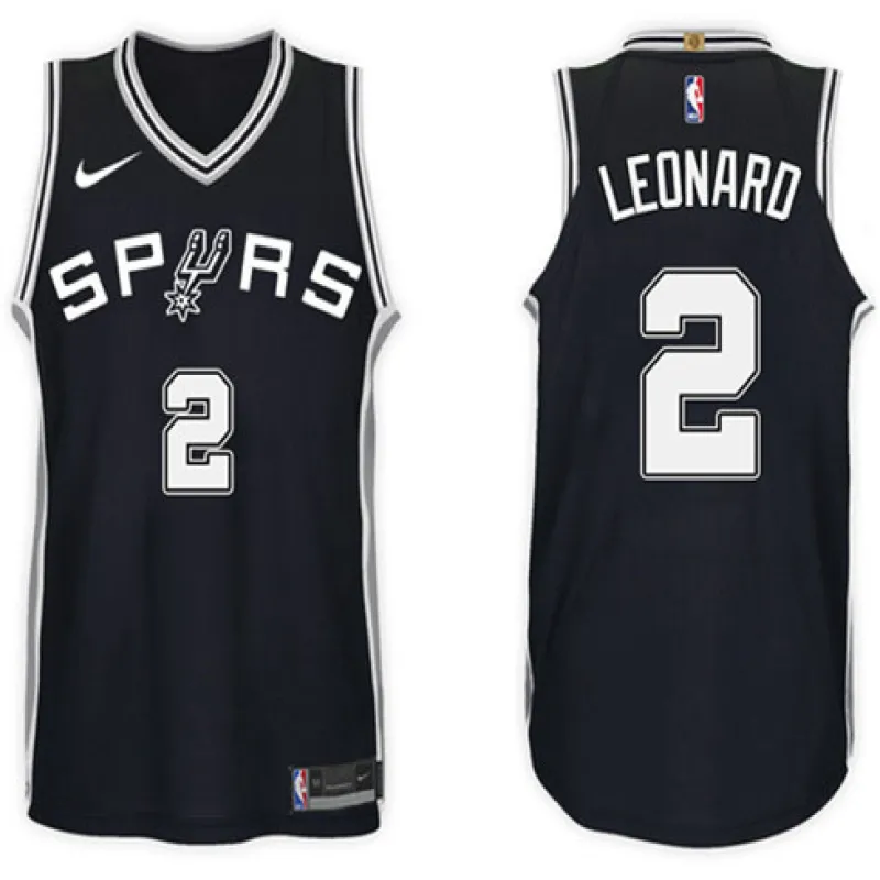 Kawhi Leonard. San Antonio Spurs. Ikon. Schwarz