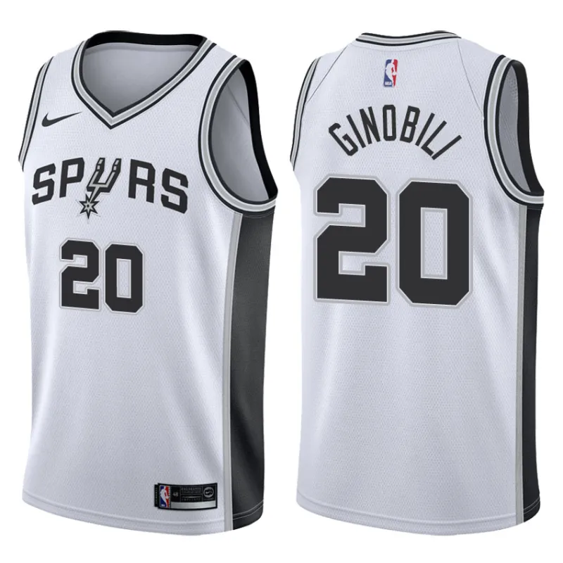 Manu Ginobili. San Antonio Spurs. Edición de la asociación. Blanco