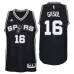 Pau Gasol. San Antonio Spurs. Negro