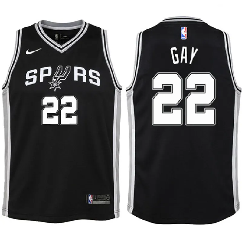 Rudy Gay. San Antonio Spurs. Icône. Noir