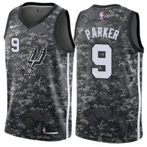 Tony Parker. San Antonio Spurs. Edición ciudad. Gris