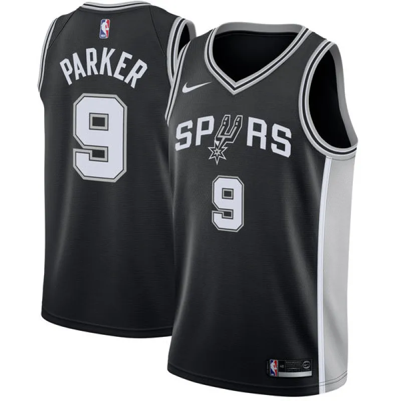 Tony Parker. San Antonio Spurs. Icóno. Negro